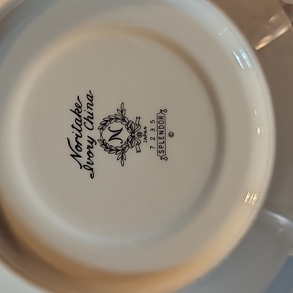 Noritake Splendor 7235 Cup Saucer Ivory China - Picture 5 of 7